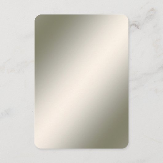 Gold Floral Detail Enclosure Begleitkarte (Rückseite)