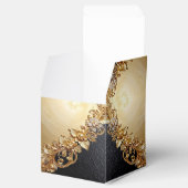 Gold Floral Embellishments Favor Box Geschenkschachtel (Geöffnet)