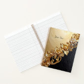 Gold Floral Embellishments Notebook Notizblock (Innenseite)