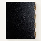 Gold Floral Embellishments Notebook Notizblock (Rückseite)