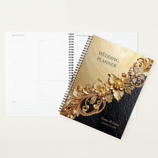 Gold Floral Embellishments Planner Planer (Anzeige)