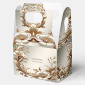 Gold Floral Favor Box Geschenkschachtel (Geöffnet)