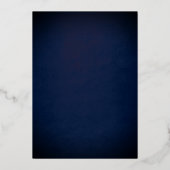 Gold Floral Garden Marine Mis Quince Quinceanera Folieneinladung (Rückseite)