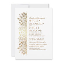 Gold Floral Gipskraut Elegante Hochzeit