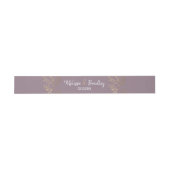 Gold Floral Glitzer Ombre Mauve Lilac Bly Band (Flach)
