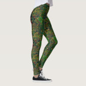 Gold Floral - Green Leggings (Rechts)