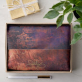 Gold Floral Grunge Damask Seidenpapier (Geschenk)