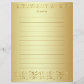 Gold Floral Guest Book (Vorderseite)
