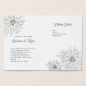 Gold Floral, Hochzeitseinladung, Foil Card Folienkarte (Innenseite)