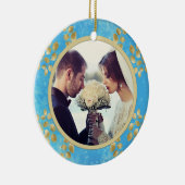 Gold Floral Keramik Ornament (Rechts)