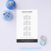 GOLD FLORAL LAUREL WREATING ERSTE PREISDIENST FLYER (Einzeln)