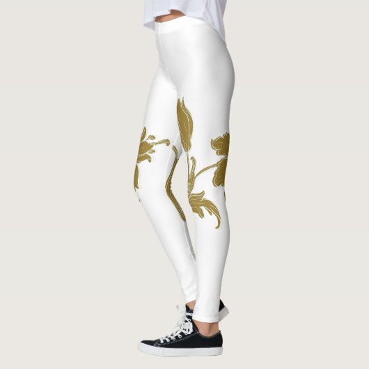 Gold Floral Leggings (Links)