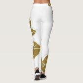 Gold Floral Leggings (Rückseite)