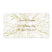 Gold Floral Line Art Botanical Wedding (Vorne)