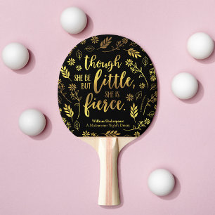 Gold Floral Little Aber Fierce William Shakespeare Tischtennis Schläger