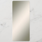 Gold Floral Menu Menükarte (Rückseite)