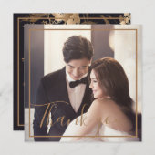 Gold Floral Metallic Arrangement Wedding Vielen Da (Vorne/Hinten)