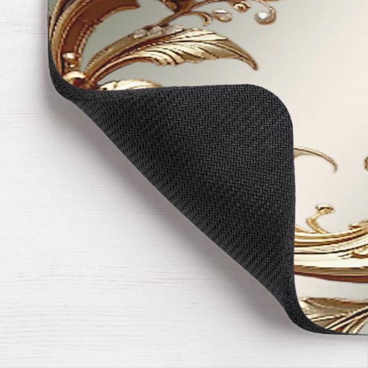 Gold Floral Mousepad (Ecke)