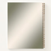 Gold Floral Notebook Notizblock (Rückseite)