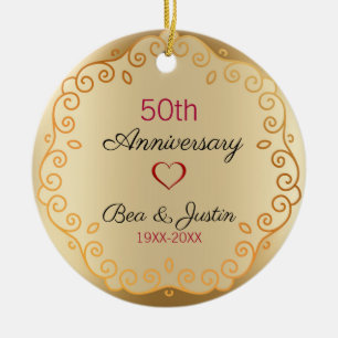 Gold Floral Ornament