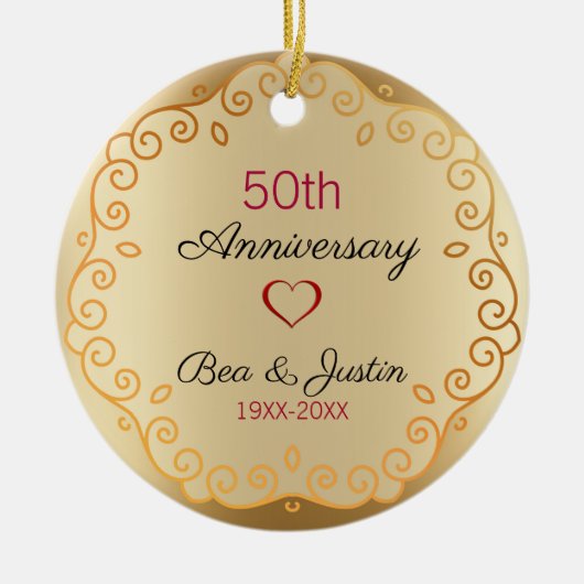 Gold Floral Ornament (Vorne)