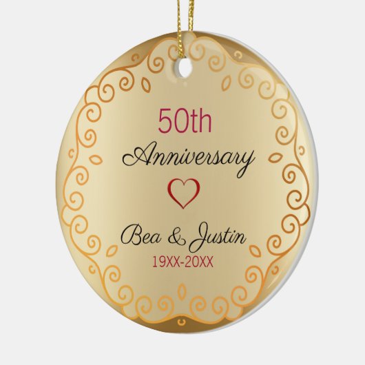 Gold Floral Ornament (Links)