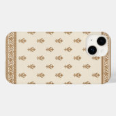 Gold Floral Pattern Case-Mate iPhone Hülle (Rückseite (Horizontal))