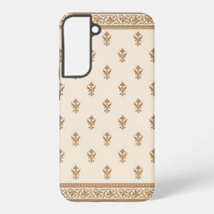 Gold Floral Pattern Samsung Galaxy Hülle