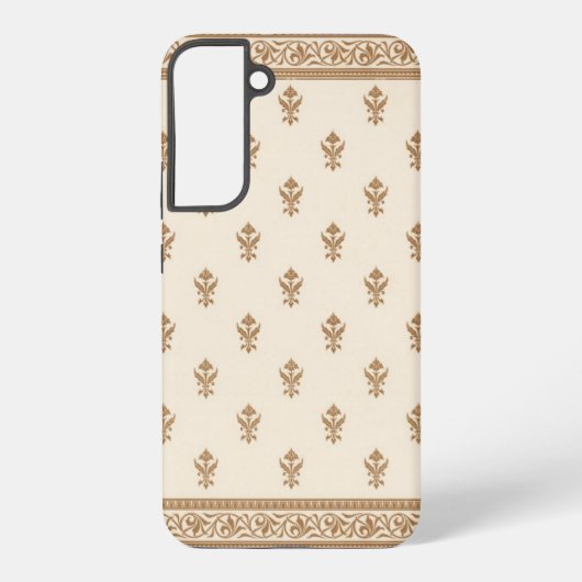 Gold Floral Pattern Samsung Galaxy Hülle (Rückseite)