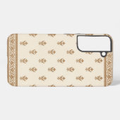 Gold Floral Pattern Samsung Galaxy Hülle (Rückseite (Horizontal))