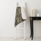 Gold Floral Pattern Sherpa Blanket Sherpadecke (Beispiel)