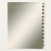 Gold Floral Planner Planer (Rückseite)