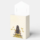 Gold Floral Quinceñera Butterfliegen Geschenkschachtel (Geöffnet)