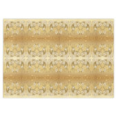 Gold Floral Reindeer Holiday Tableclout Tischdecke (Vorderseite (Horizontal))