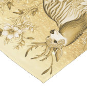 Gold Floral Rentier Tischläufer (Ecke)