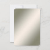 Gold Floral RSVP Card (Rückseite)