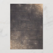 Gold Floral Rustic Wedding Information Guest Begleitkarte (Rückseite)