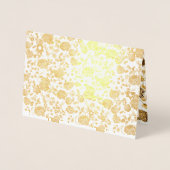 Gold Floral Star von David Kraft Papier Luxury Gro Folienkarte (Vorderseite)