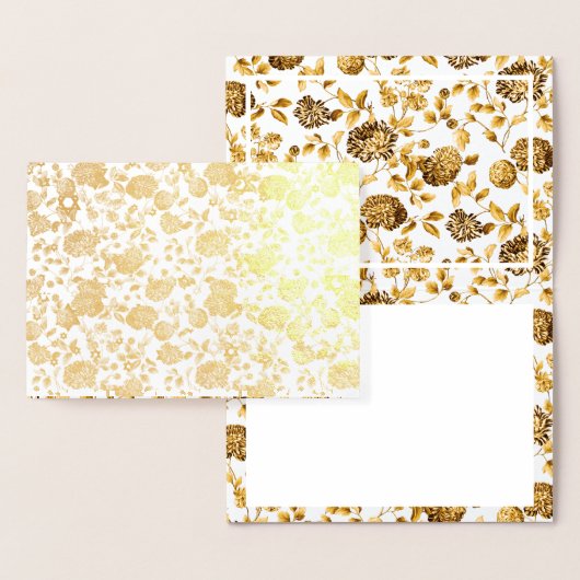 Gold Floral Star von David Kraft Papier Luxury Gro Folienkarte (Anzeige)