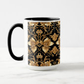 Gold-Floral-Tasse Tasse (Links)