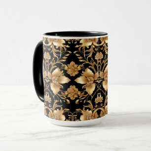 Gold-Floral-Tasse Tasse