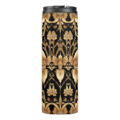 Gold Floral Thermal Tumbler Thermosbecher (Rückseite)
