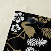 Gold Floral Tropical Gemustert Strandtuch (Beispiel)