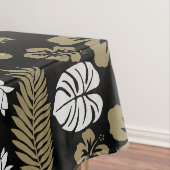 Gold Floral Tropical Gemustert Tischdecke (Beispiel)