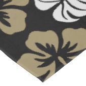 Gold Floral Tropical Gemustert Tischdecke (Schrägansicht)