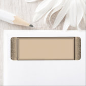 Gold Floral Wirbel Blank Address Labels (Insitu)