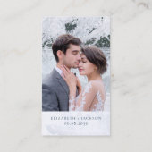 Gold Floral Wreath Wedding QR Code Website UAWG Begleitkarte (Rückseite)