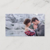 Gold Floral Wreath Wedding QR Code Website UAWG Begleitkarte (Rückseite)