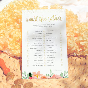 Gold Floral würde sie eher Brautparty spielen