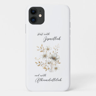 Gold Florales Bismillah Alhamdulliah Case-Mate iPhone Hülle